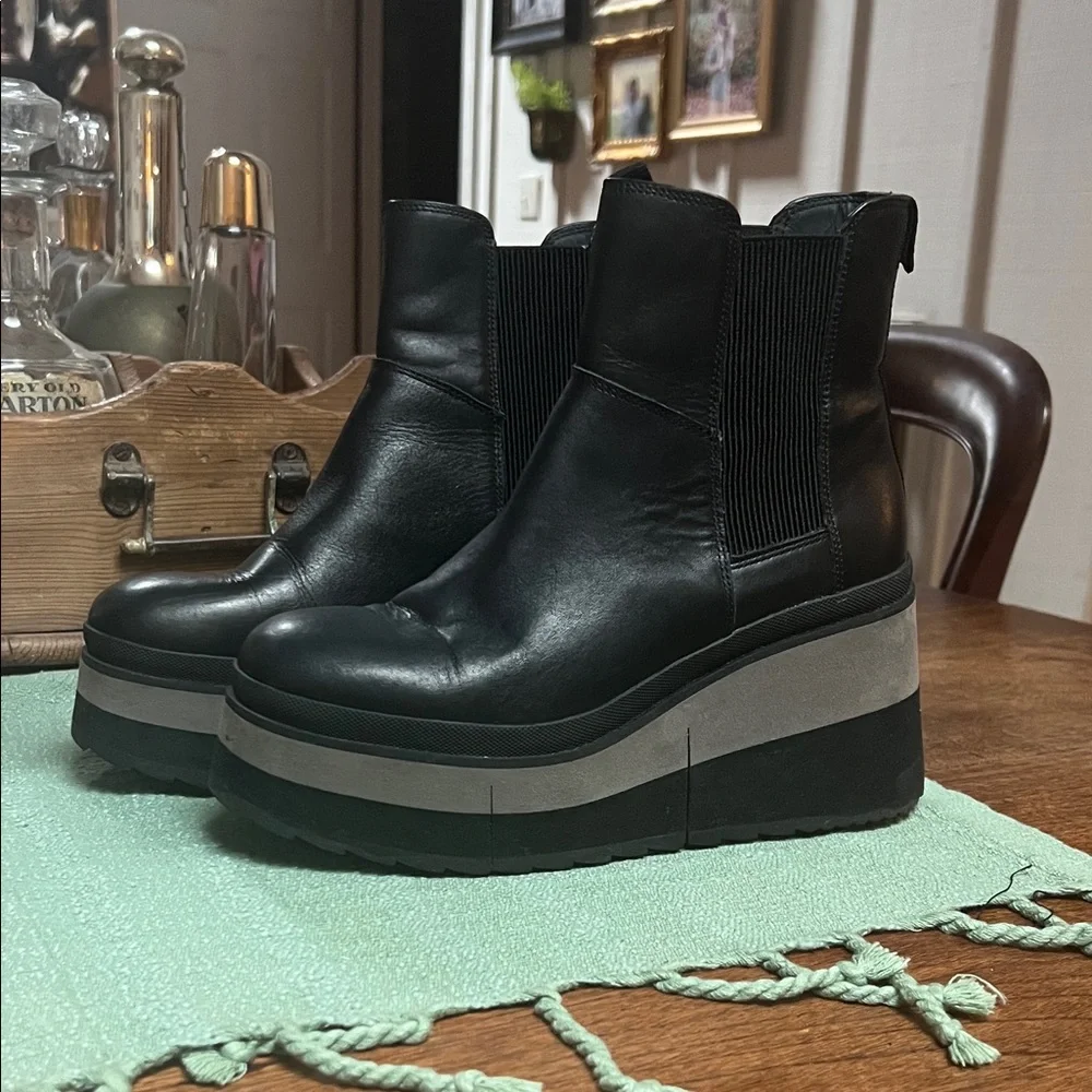 Naked Feet Black Guild Platform Boots